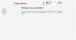 Desktop Screenshot of clausbauer.com